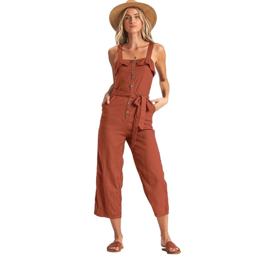 Billabong Sandy Toes Jumpsuit Romper Henna